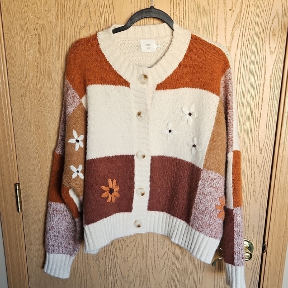 Luna Ivy Sweaters - Luna Ivy By Anthropologie  Patchwork Women's Sweater
